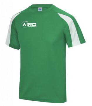 Airo Sportswear Contrast Training Tee (Green-White)