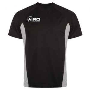Airo Sportswear Player Training Tee (Black-Silver)