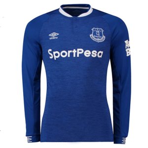 2018-2019 Everton Umbro Home Long Sleeve Shirt