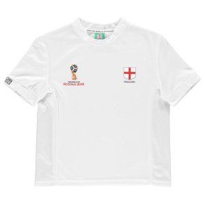 England FIFA World Cup Russia 2018 Poly T Shirt (White)- Kids