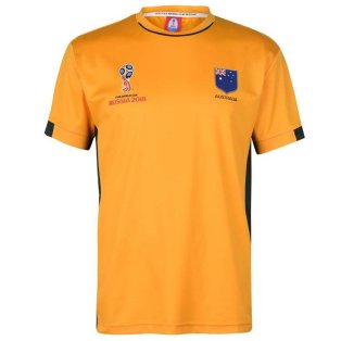 Australia FIFA World Cup Russia 2018 Poly T Shirt Mens (Orange)