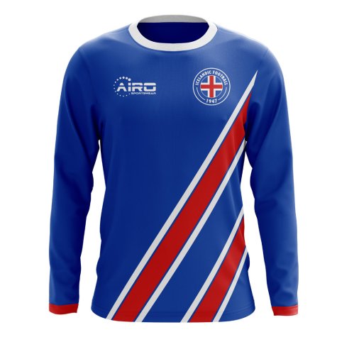 2023-2024 Iceland Long Sleeve Home Concept Football Shirt