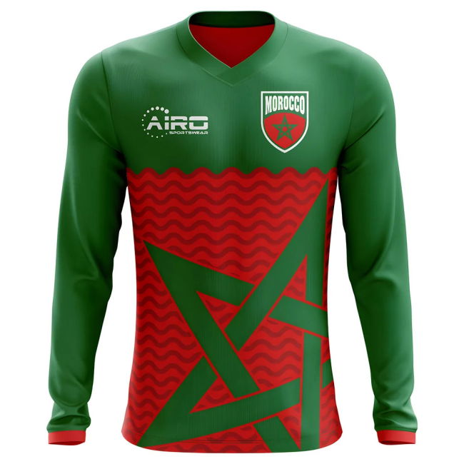 2025-2026 Morocco Long Sleeve Home Concept Football Shirt