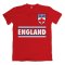England Shield Logo T-Shirt (Red)