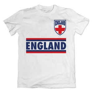 England Shield Logo T-Shirt (White)
