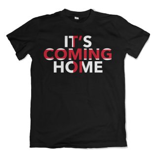 England Footballs Coming Home Flag T-Shirt (Black)