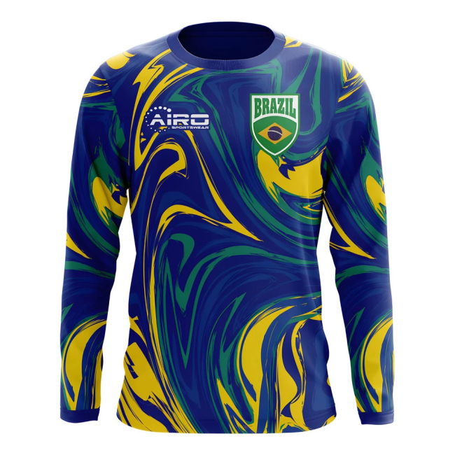 2025-2026 Brazil Long Sleeve Away Concept Football Shirt
