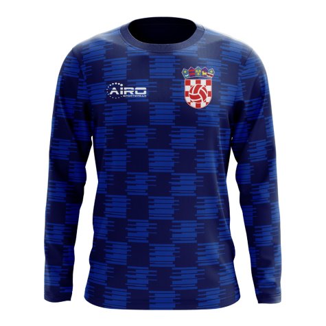 2023-2024 Croatia Long Sleeve Away Concept Football Shirt