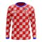 2023-2024 Croatia Long Sleeve Home Concept Football Shirt