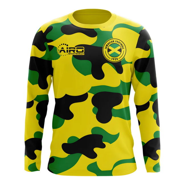 2025-2026 Jamaica Long Sleeve Home Concept Football Shirt (Kids)