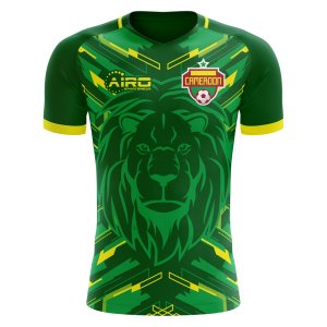 2024-2025 Cameroon Home Concept Football Shirt - Kids (Long Sleeve)