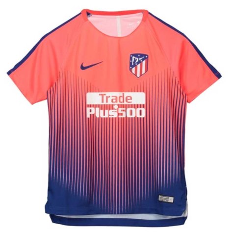 2018-2019 Atletico Madrid Nike Pre-Match Training Shirt (Bright Crimson) - Kids