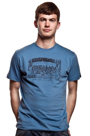 Ludus Quem Itali T-Shirt// Faded Blue 100% cotton