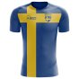 2022-2023 Sweden Flag Concept Football Shirt - Womens