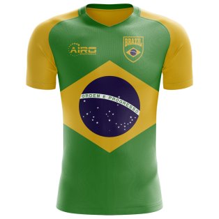 2020-2021 Brazil Flag Concept Football Shirt - Little Boys
