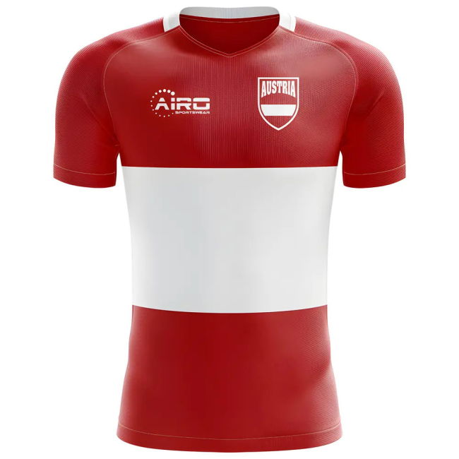 2025-2026 Austria Flag Concept Football Shirt - Little Boys