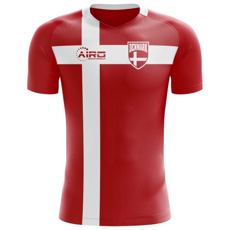 2023-2024 Denmark Flag Concept Football Shirt