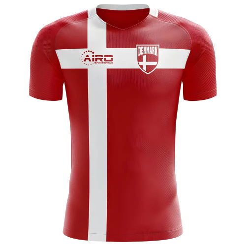 2025-2026 Denmark Flag Concept Football Shirt - Womens