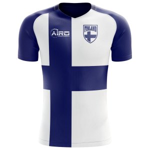 2023-2024 Finland Flag Concept Football Shirt (Kids)