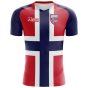 2024-2025 Norway Flag Concept Football Shirt - Adult Long Sleeve