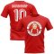 Dennis Bergkamp Arsenal Illustration T-Shirt (Red)