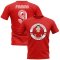 Roberto Firmino Liverpool Illustration T-Shirt (Red)