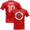 Sadio Mane Liverpool Illustration T-Shirt (Red)