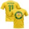 Philippe Coutinho Brazil Illustration T-Shirt (Yellow)