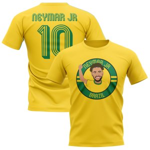 Neymar Jr Brazil Illustration T-Shirt (Yellow) Neymar Jr Brazil Illustration T-Shirt (Yellow)
