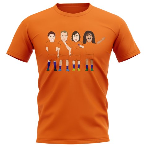 Holland Legend Players Illustration T-Shirt (Orange)