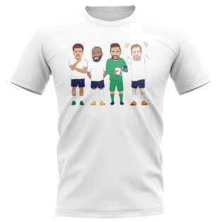 Tottenham Players Illustration T-Shirt (White)