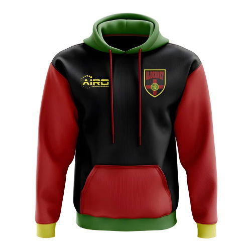 Alderney Concept Core Football Badge Hoodie (Black)