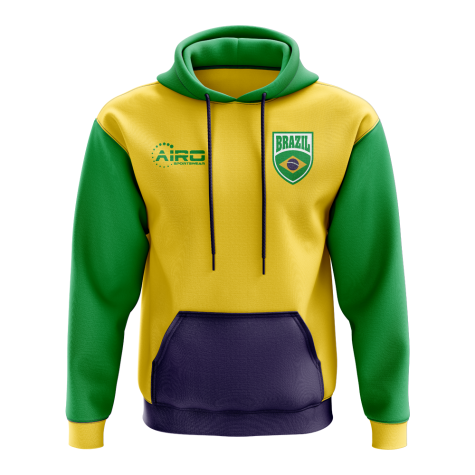 Brazil Concept Country Football Hoody (Yellow)