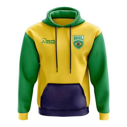 Brazil Concept Country Football Hoody (Yellow)