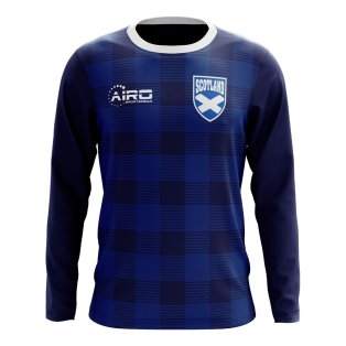 2020-2021 Scotland Long Sleeve Tartan Concept Football Shirt