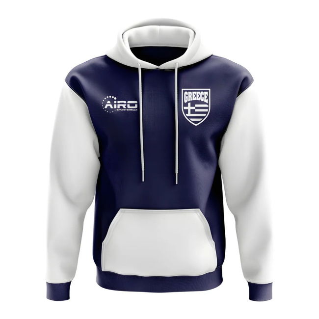 Greece Concept Country Football Hoody (Navy)