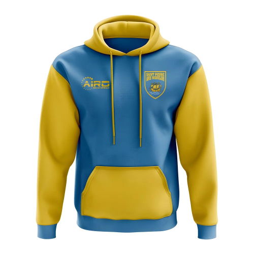 Saint Pierre and Miquelon Concept Country Football Hoody (Sky)