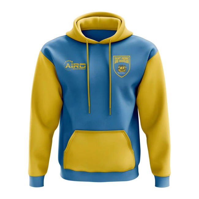 Saint Pierre and Miquelon Concept Country Football Hoody (Sky)