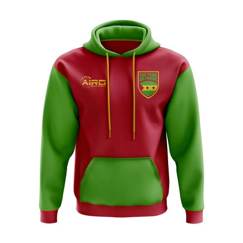 Sao Tome And Principe Concept Country Football Hoody (Red)