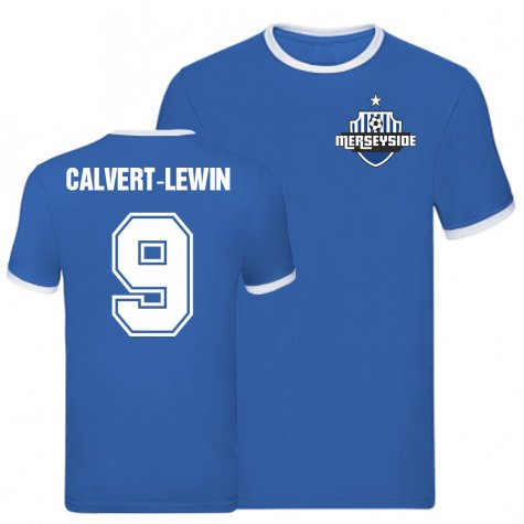 Dominic Calvert-Lewin Everton Ringer Tee (Blue)