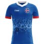 2023-2024 Iceland Supporters Home Concept Football Shirt - Womens