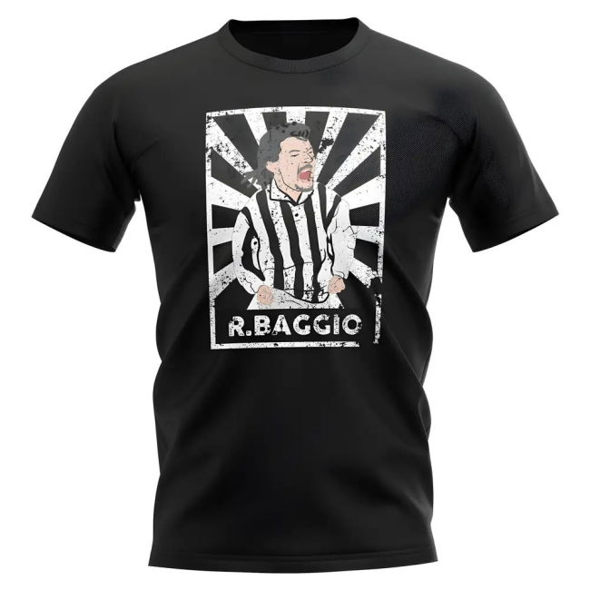 Roberto Baggio Juventus Legend Series T-Shirt (Black)