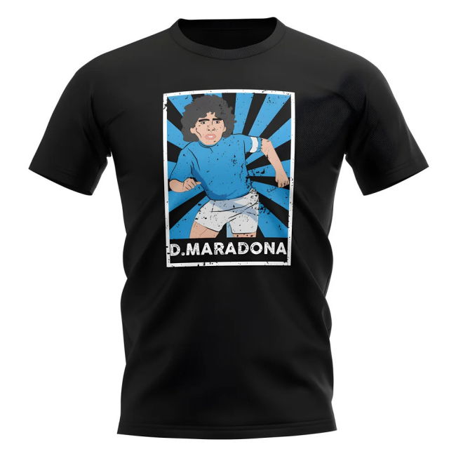 Diego Maradona Napoli Legend Series T-Shirt (Black)