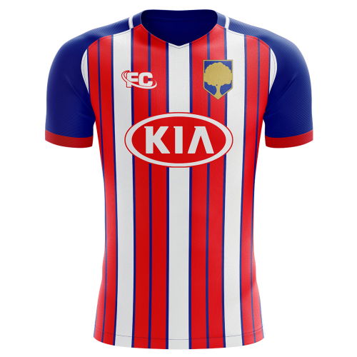 2018-2019 Atletico Madrid Fans Culture Home Concept Shirt (Kids)  2018-2019 Atletico Madrid Fans Culture Home Concept Shirt (Kids)