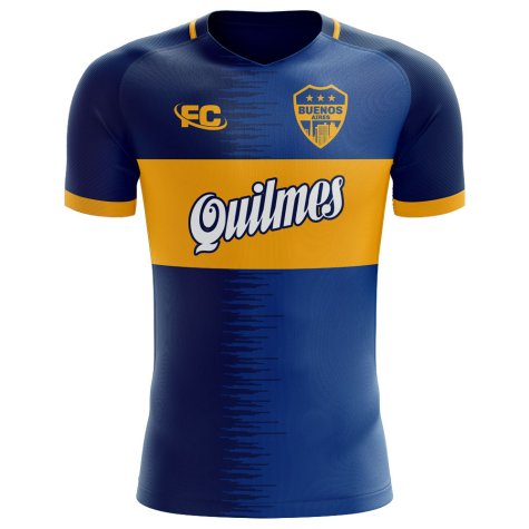 2018-2019 Boca Juniors Fans Culture Home Concept Shirt (Kids)