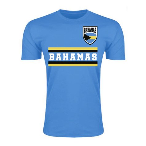 Bahamas Core Football Country T-Shirt (Sky)