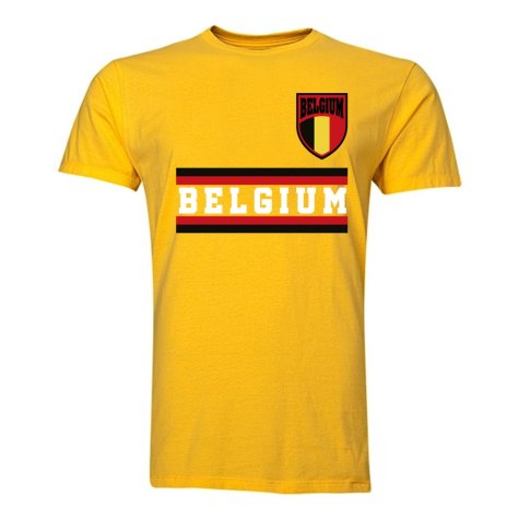 Belgium Core Football Country T-Shirt (Yellow)