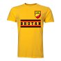 Bhutan Core Football Country T-Shirt (Yellow)