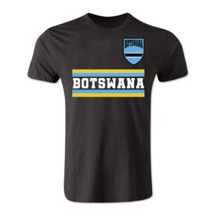Botswana Core Football Country T-Shirt (Black)