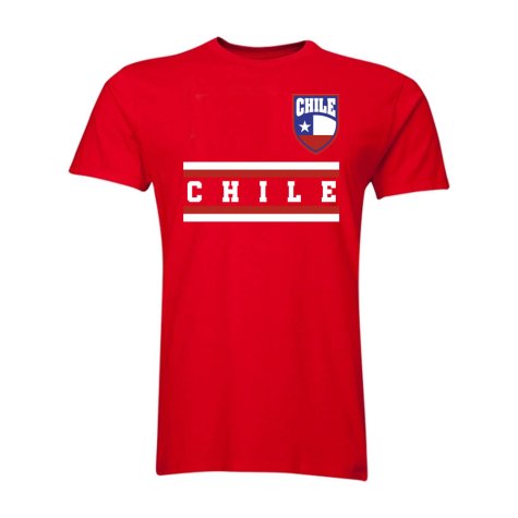 Chile Core Football Country T-Shirt (Red)